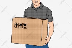 pngtree-colorful-pop-style-career-courier-send-delivery-png-image_3935732